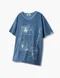 【25SS】Ulkin X Disney 水洗圖案短袖上衣(藍)