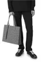 LOEWE Buckle Horizontal tote in Anagram jacquard and calfskin