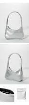 韓國設計師品牌Yeomim －mini ridge bag (silver)