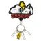 日本SK JAPAN史努比SNOOPY夾式鑰匙圈14008(可夾包包作吊飾)史奴比糊塗塌客夾子PEANUT鑰匙圈